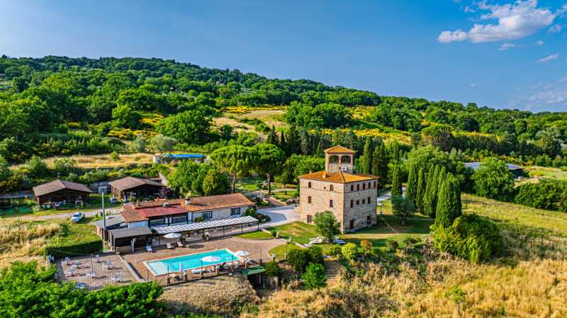 Pequeno castelo da era medieval em Terni.