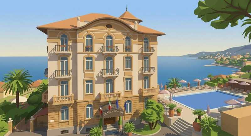 Hotel de prestígio na primeira linha em Forte dei Marmi à venda