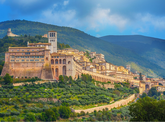 Passeio a pé pela Úmbria italiana com a capital Perugia 2021